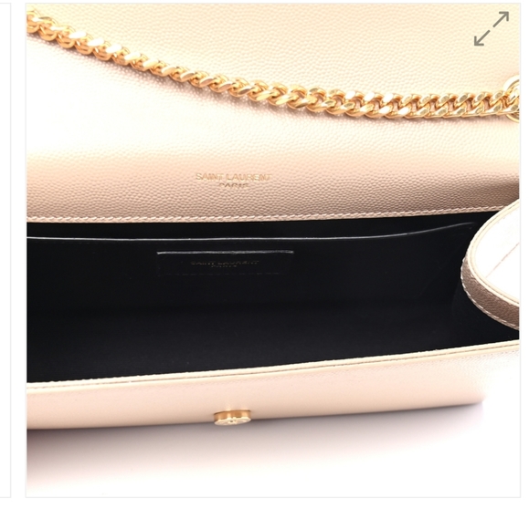 YSL Kate Medium Grain Beige Leather Gold Chain Bag - Picture 7 of 12